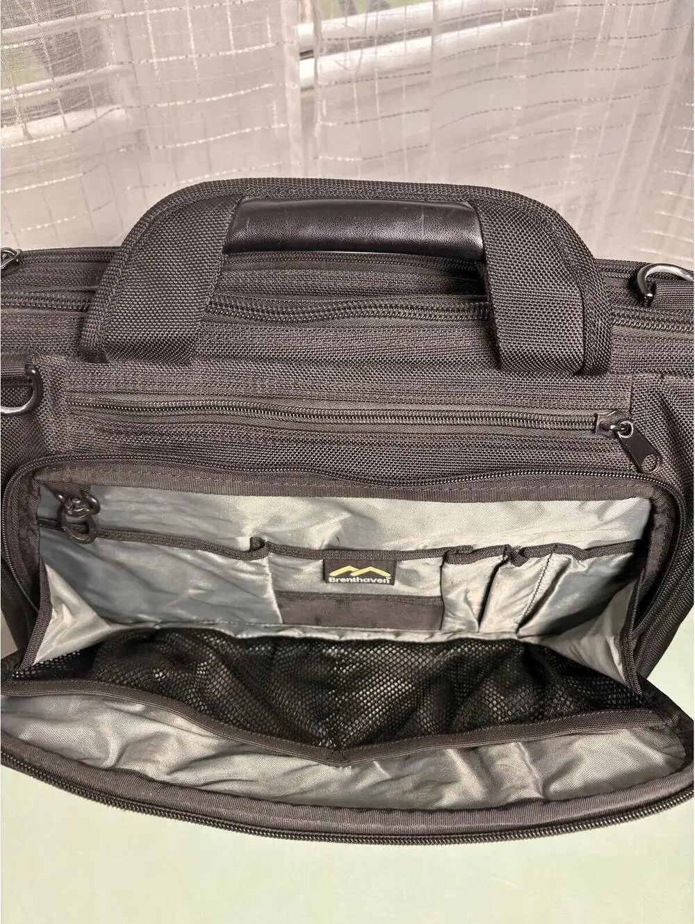 Brenthaven Laptop Briefcase Business Travel Bag Black Ballistic Nylon Padded